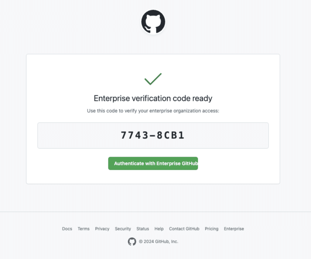 Verification code is ready!