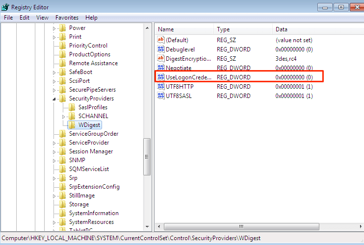 use logon credential
