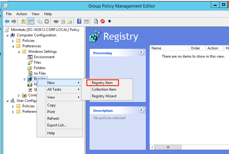 group policy management editor