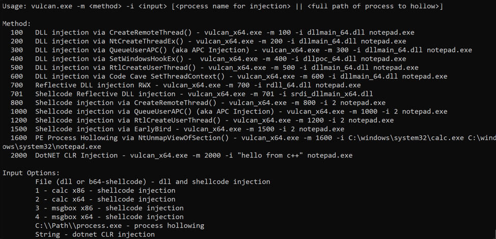 vulcan injection codeblock