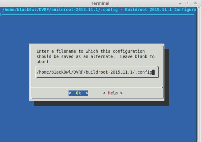 Filename configuration