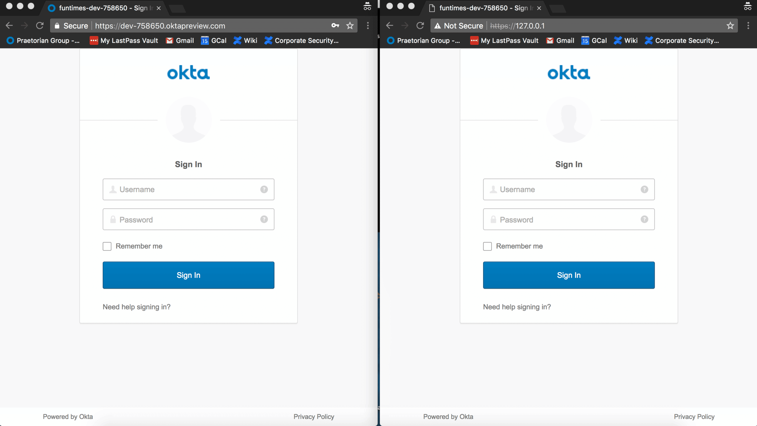 okta sign in