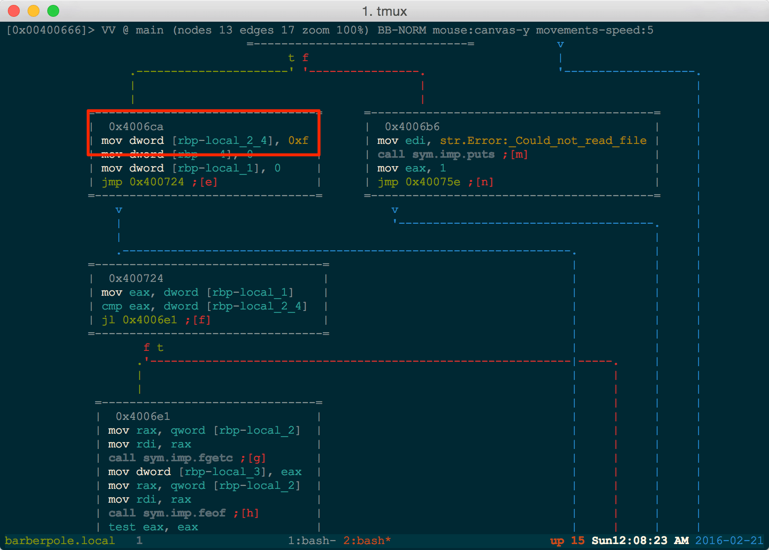 mov dword shellcode results