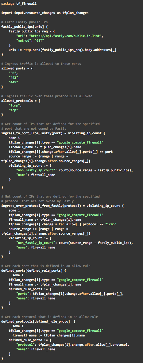 codeblock results