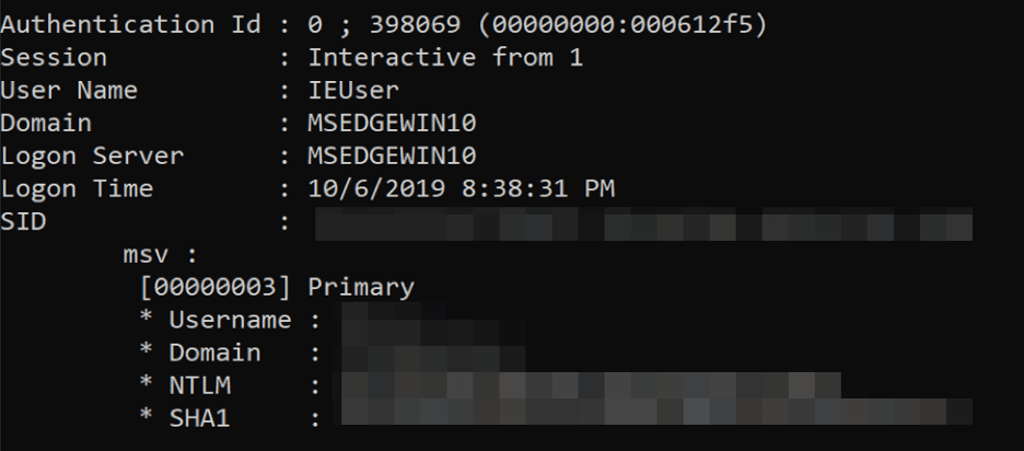 codeblock mimikatz