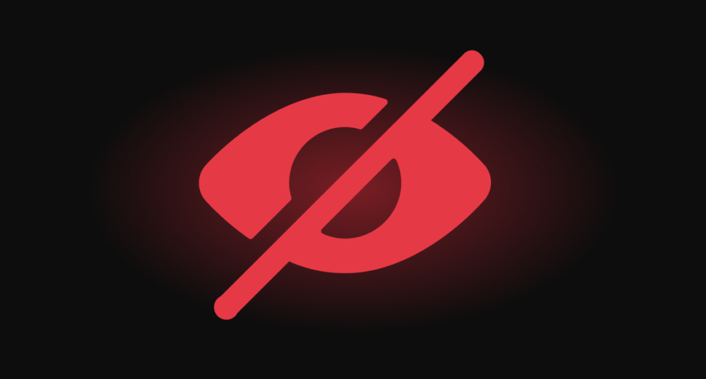 Red eye icon with a slash through it, representing hidden threats. Thumbnail for the webinar "Unveiling the Invisible."