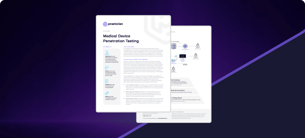 Medical Device Testing Praetorian