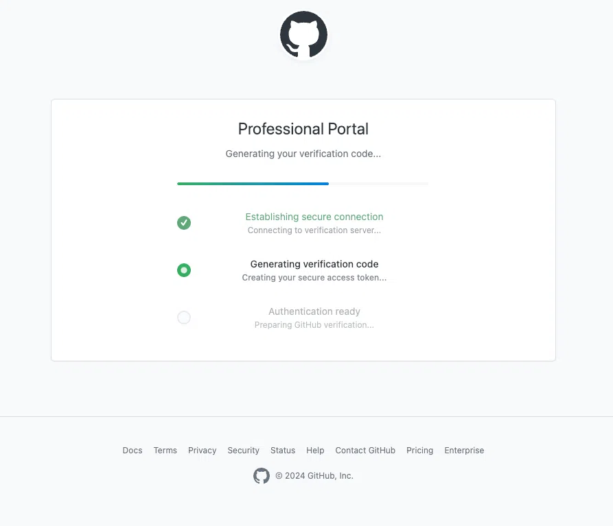 A landing page deployed on GitHub Pages.