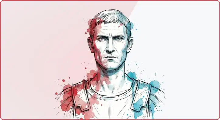 Illustrated portrait of Roman Emperor Aurelian, the namesake of Praetorian's open-source cloud security tool